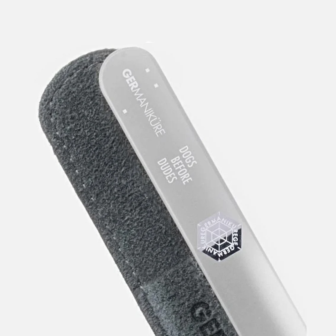 "Dogs Before Dudes" Germanikure Mantra Nail File and Leather Sleeve
