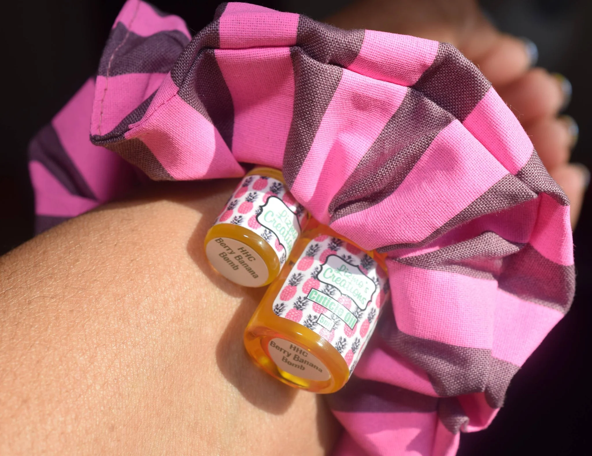 Lizmo's Creations: Scrunchie+ Duo "Berry Banana Bomb" *OVERSTOCK* - Image 5
