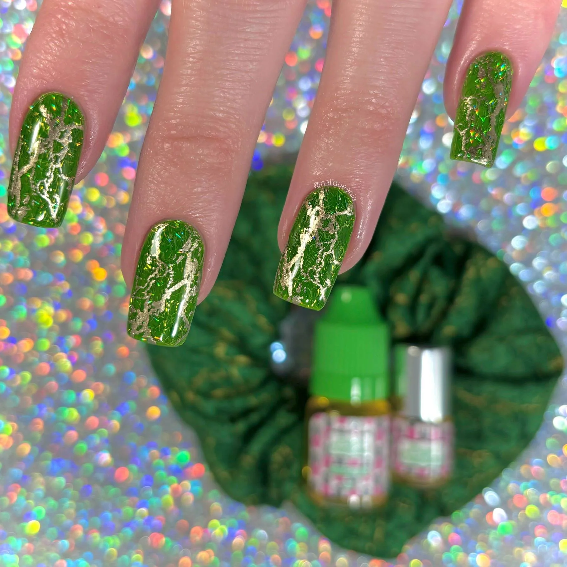 Lizmo's Creations: Scrunchie+ Duo "Green Aura" *OVERSTOCK* - Image 16