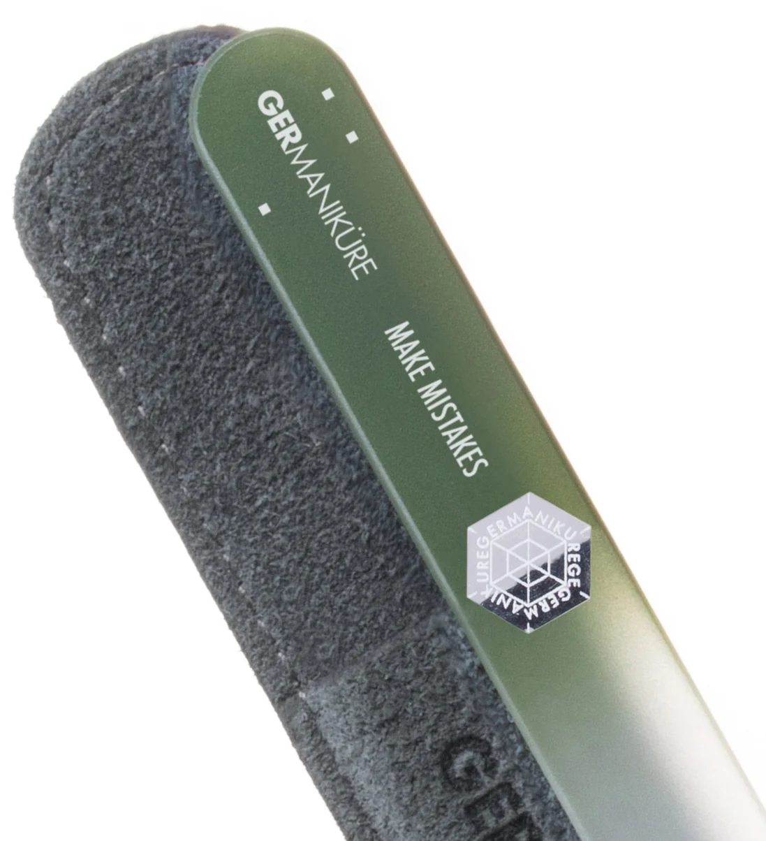 "Make Mistakes" Germanikure Mantra Nail File and Leather Sleeve