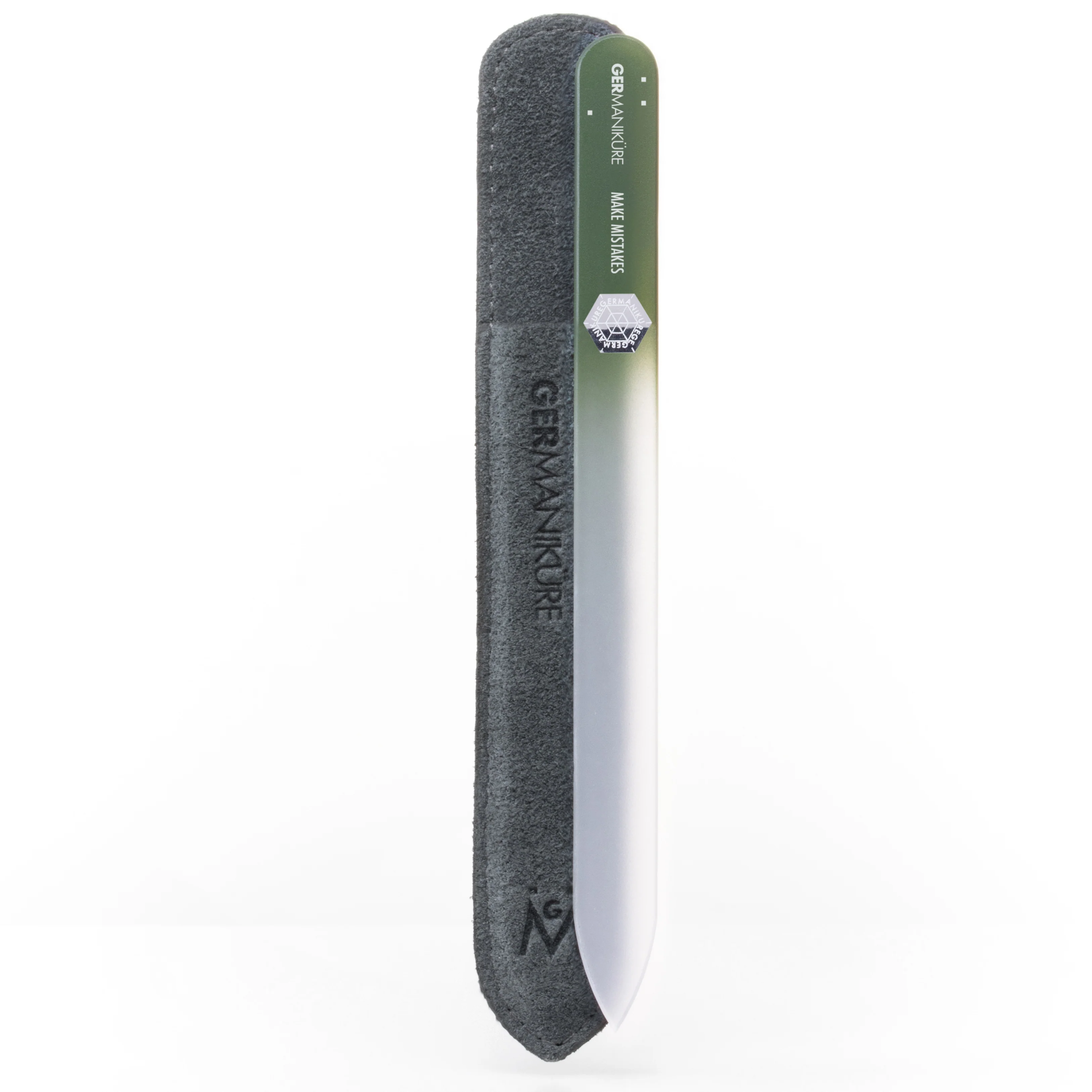 "Make Mistakes" Germanikure Mantra Nail File and Leather Sleeve - Image 3