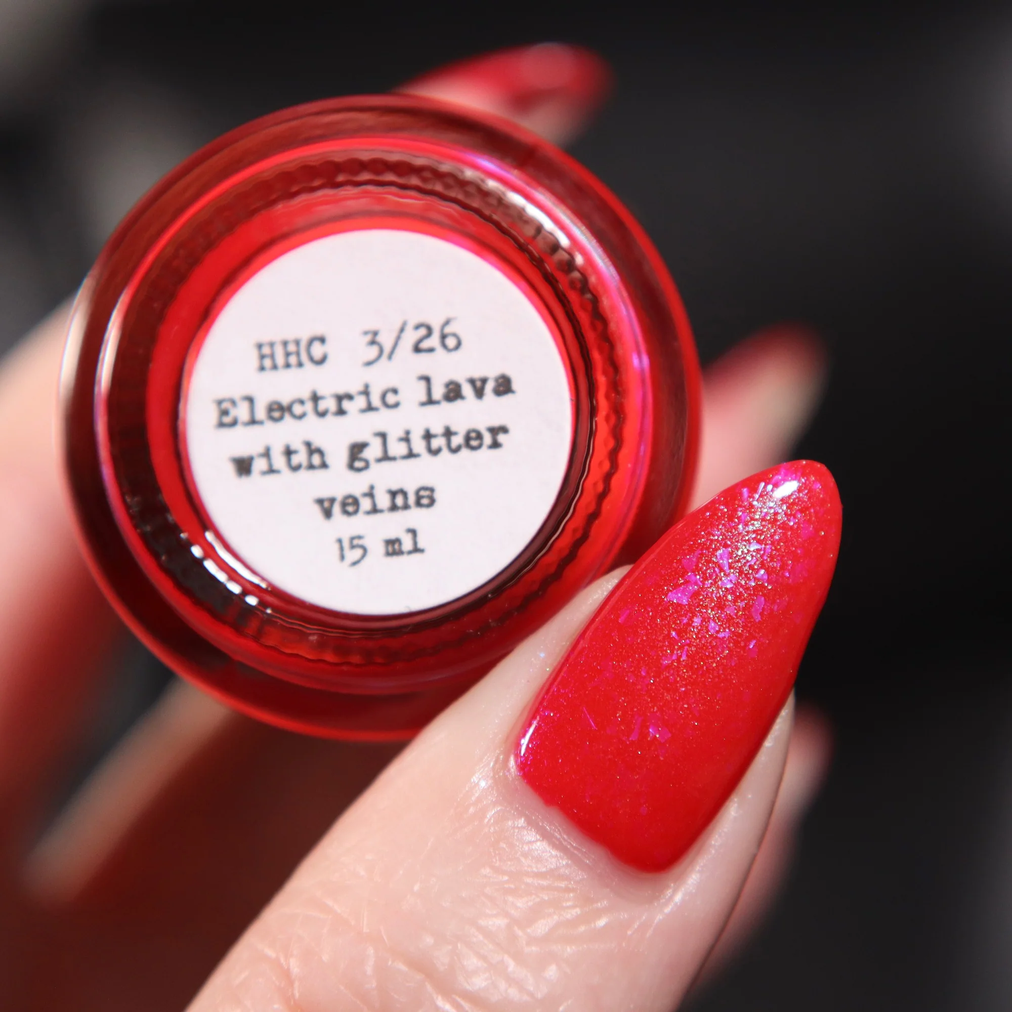 Sassy Sauce Polish: "Electric Lava with Glitter Veins" *OVERSTOCK* - Image 12