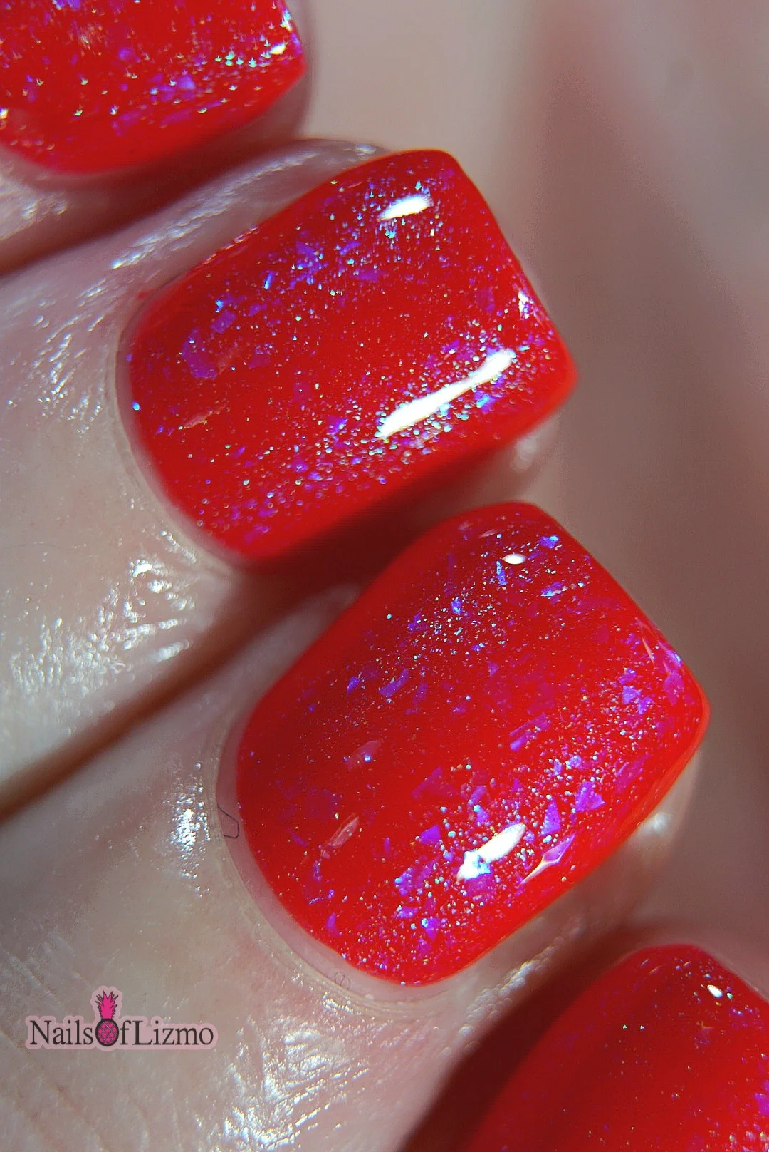 Sassy Sauce Polish: "Electric Lava with Glitter Veins" *OVERSTOCK* - Image 5