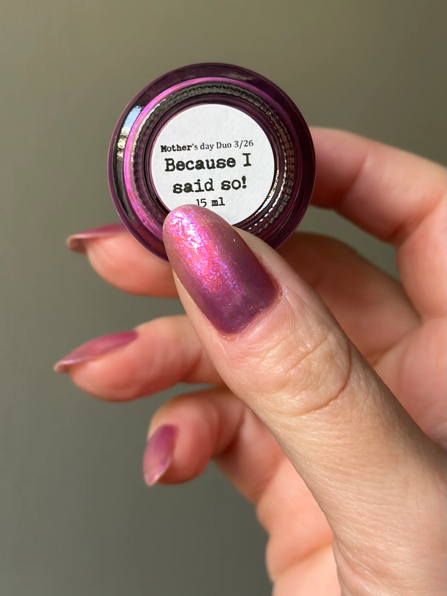 Sassy Sauce Polish: Mother's Day Duo "Because I Said So" and "Don't Make Me Stop This Car" (Magnetic) *OVERSTOCK* - Image 15