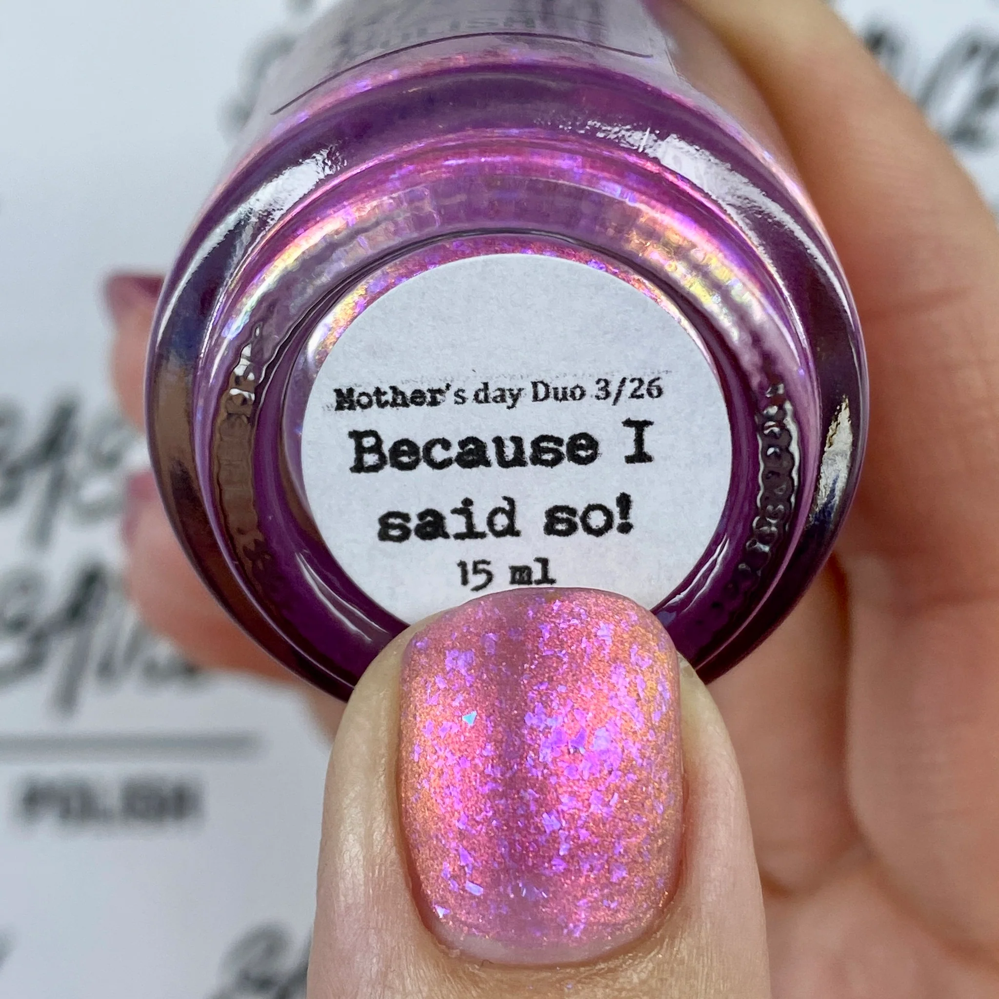 Sassy Sauce Polish: Mother's Day Duo "Because I Said So" and "Don't Make Me Stop This Car" (Magnetic) *OVERSTOCK* - Image 18