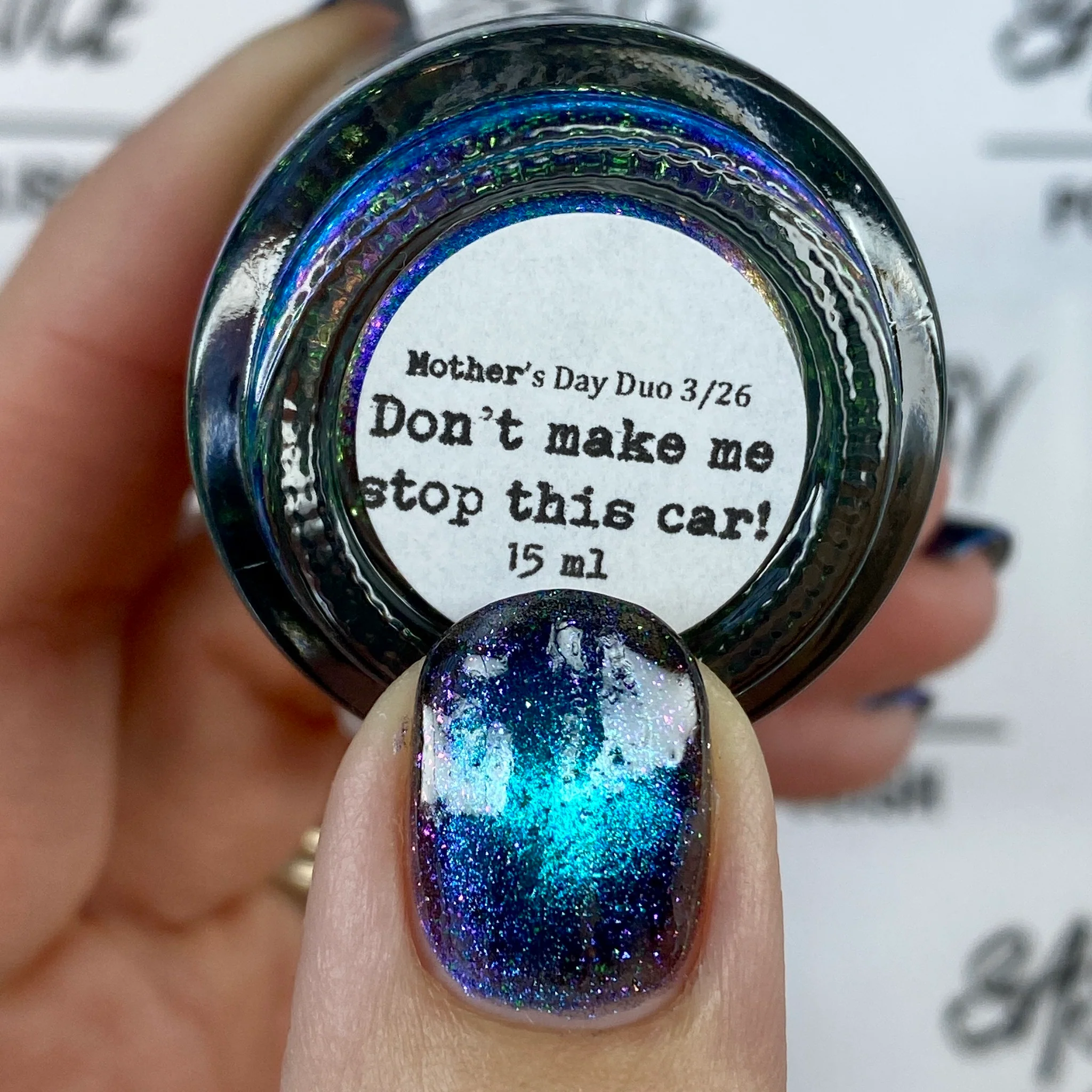 Sassy Sauce Polish: Mother's Day Duo "Because I Said So" and "Don't Make Me Stop This Car" (Magnetic) *OVERSTOCK* - Image 19